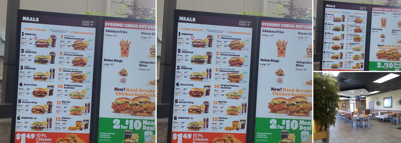 Burger King Menu