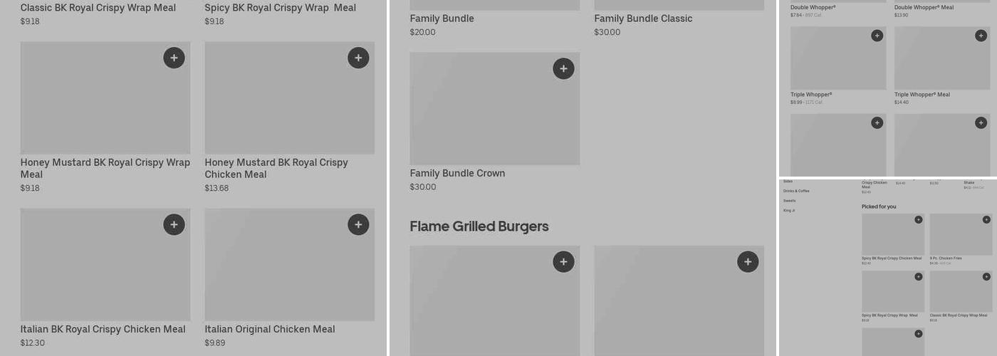 Burger King Menu