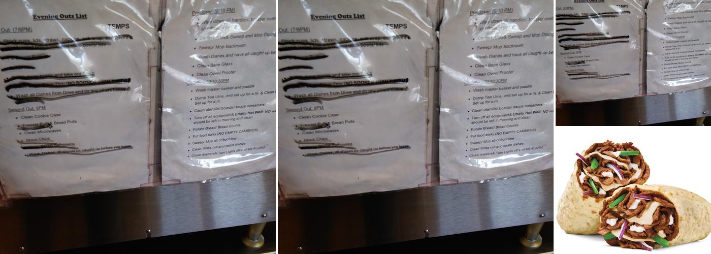 Subway Menu