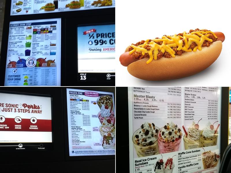 Sonic Drive-In Menu