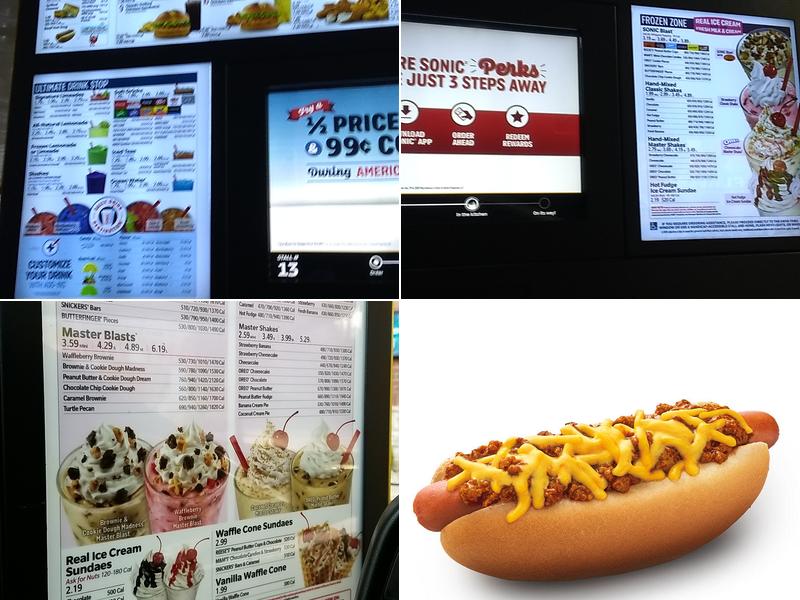 Sonic Drive-In Menu