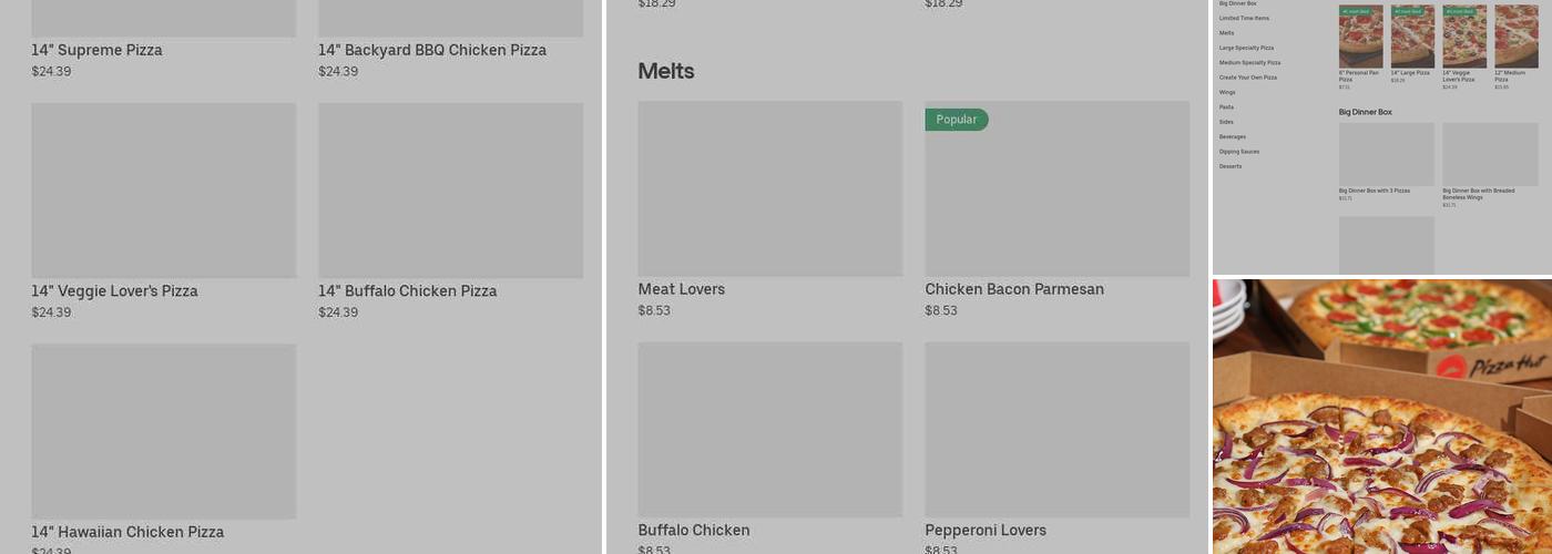 Pizza Hut Menu