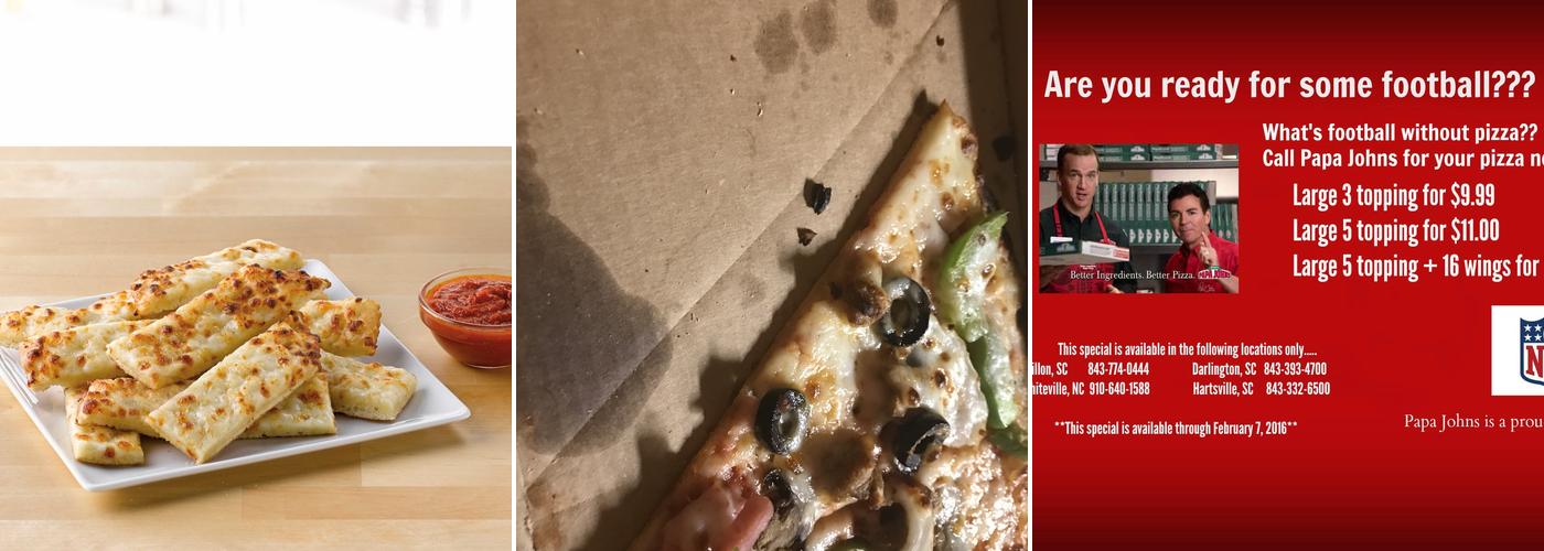 Papa Johns Pizza Menu
