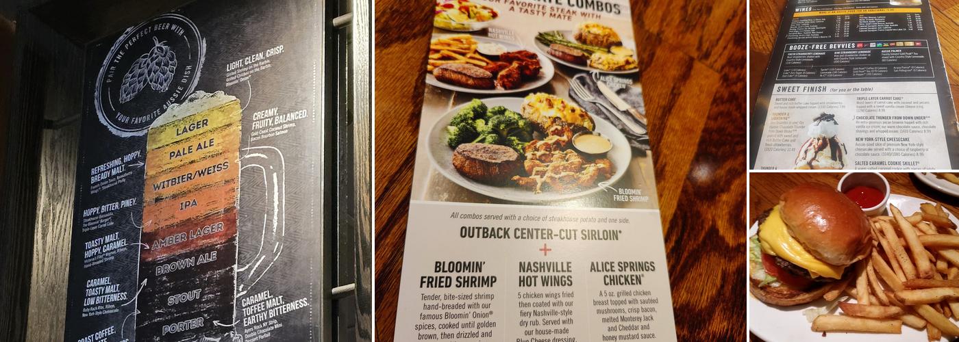 Outback Steakhouse Menu
