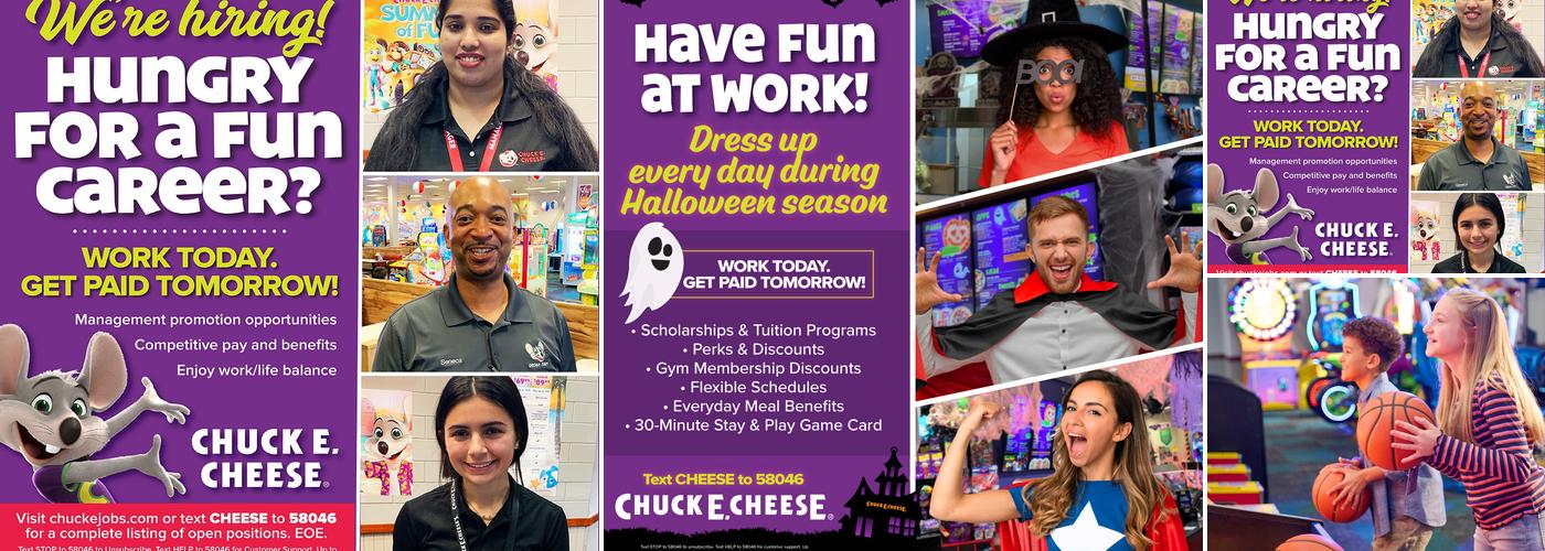 Chuck E. Cheese Menu