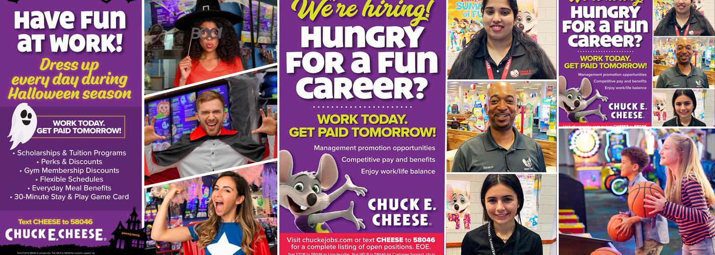 Chuck E. Cheese Menu