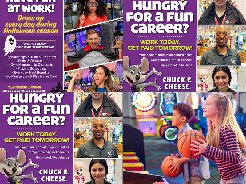 Chuck E. Cheese Menu