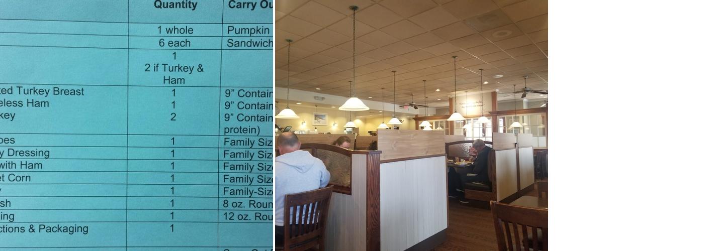 Bob Evans Menu