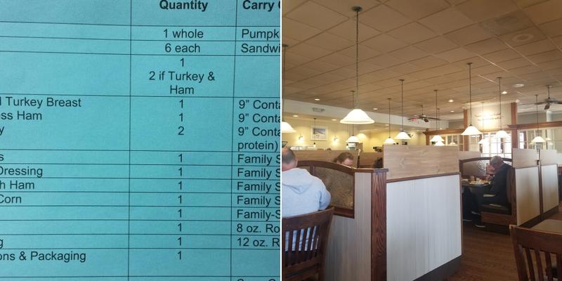 Bob Evans Menu