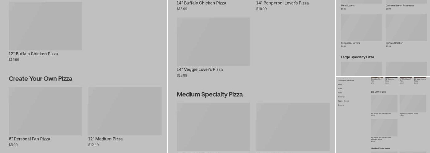 Pizza Hut Menu