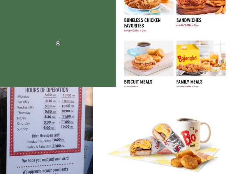 Bojangles Menu