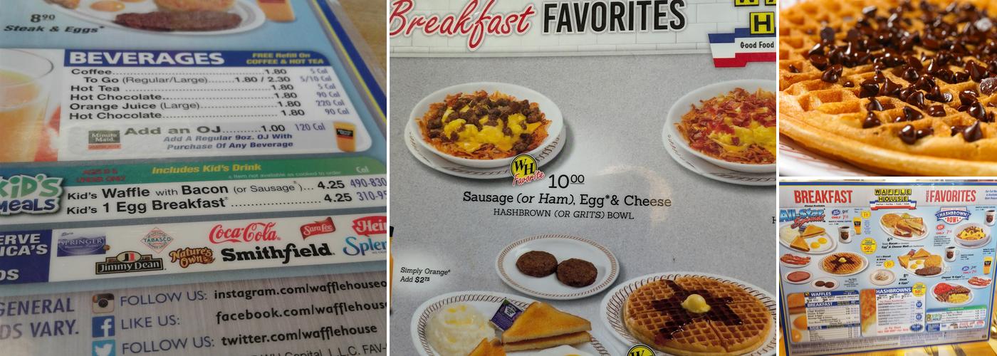 Waffle House Menu