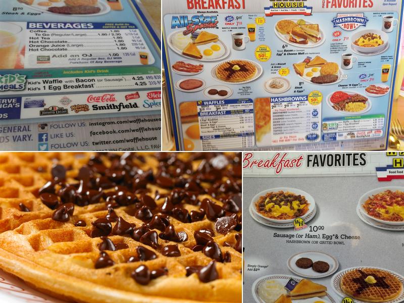 Waffle House Menu