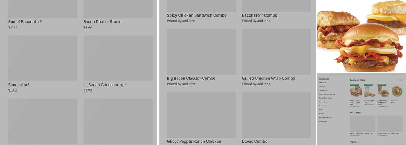Wendy's Menu