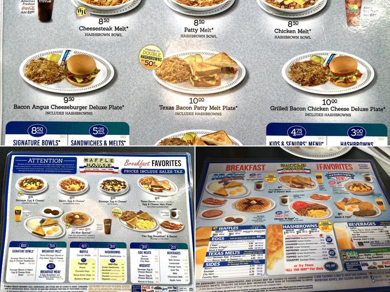Waffle House Menu