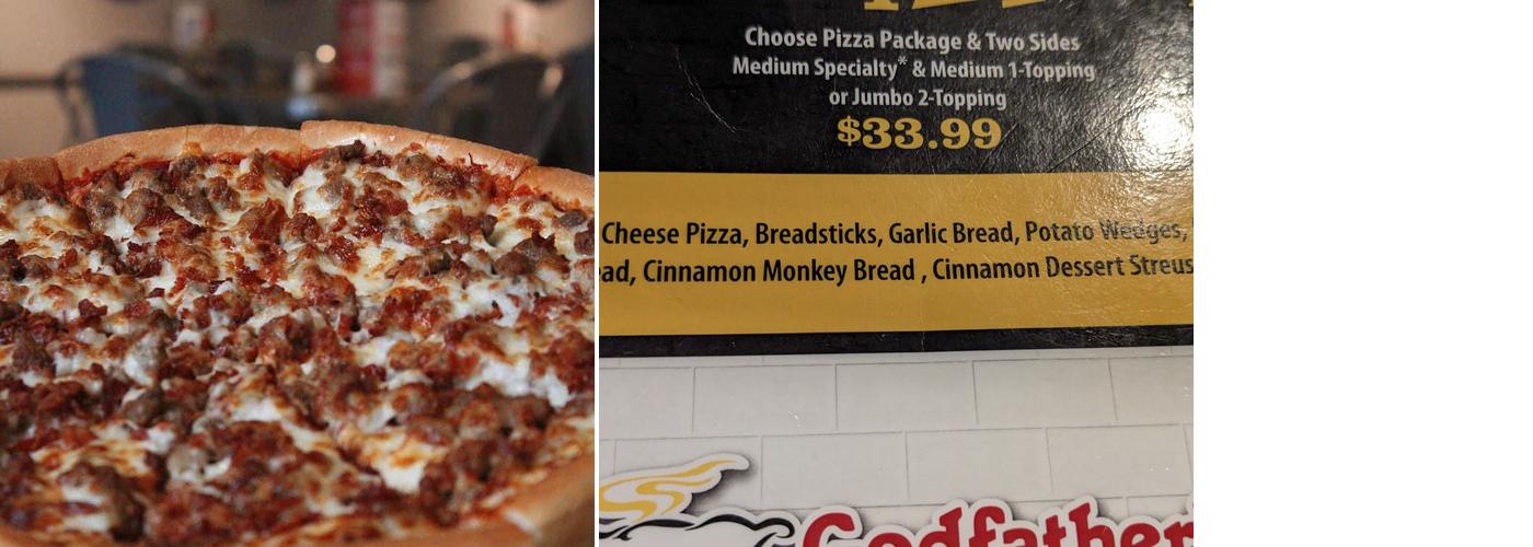 Godfather's Pizza Menu