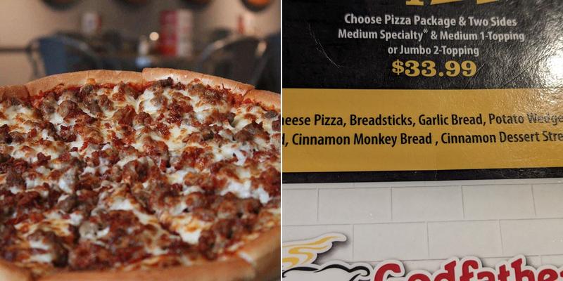 Godfather's Pizza Menu