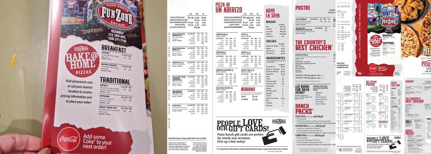 Pizza Ranch Menu