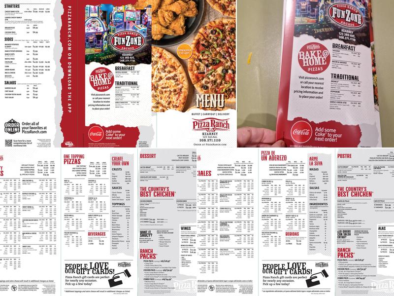 Pizza Ranch Menu