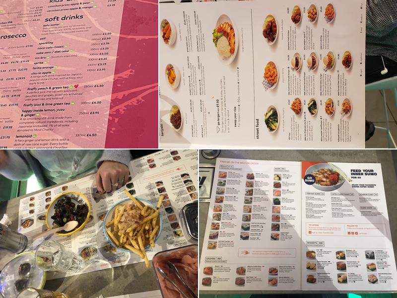 YO! Glasgow Central Menu