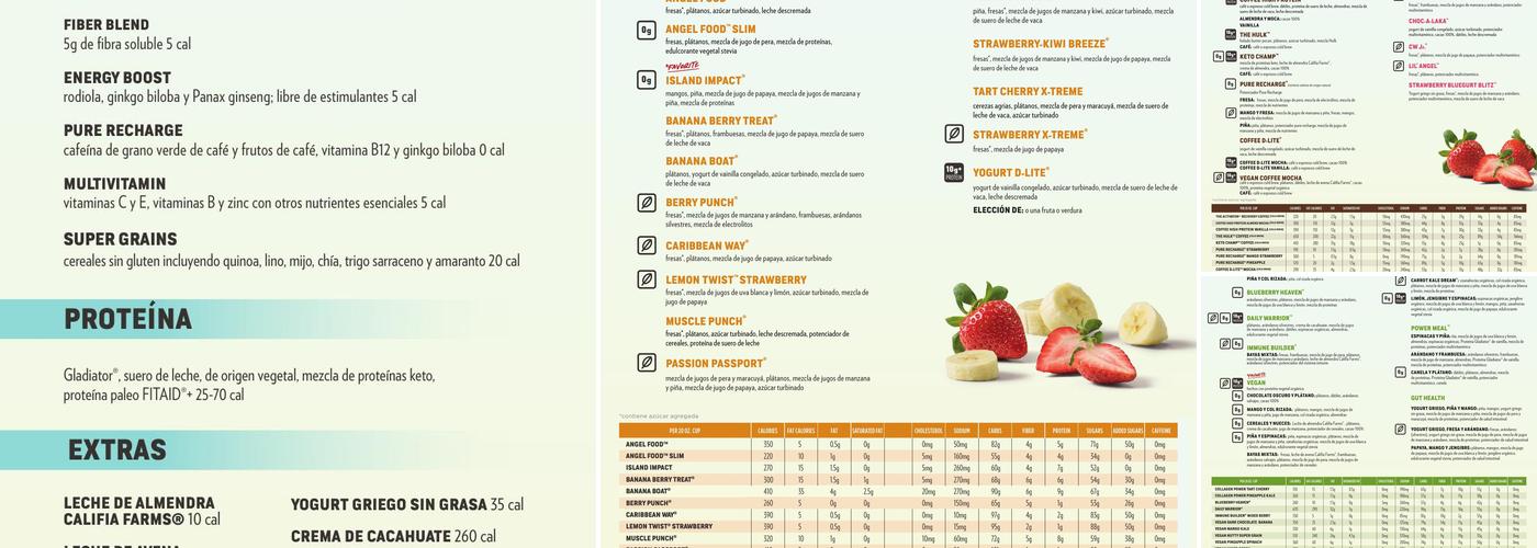 Smoothie King Menu