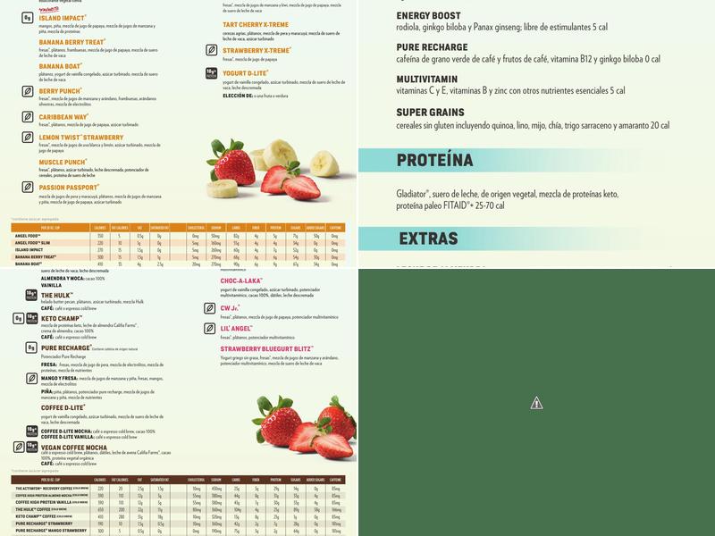 Smoothie King Menu