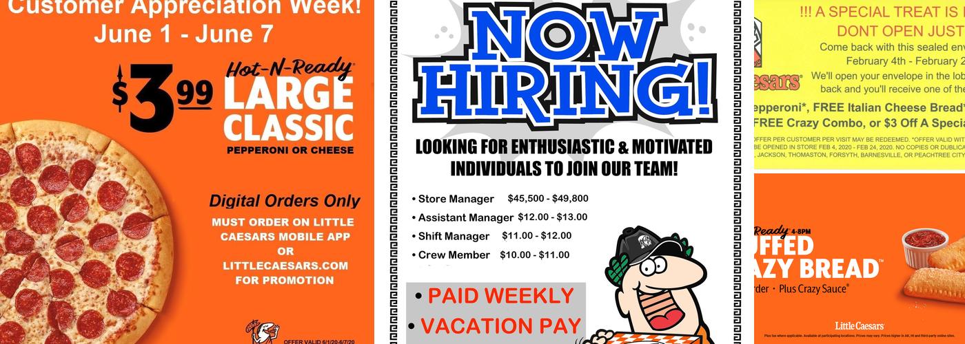 Little Caesars Pizza Menu