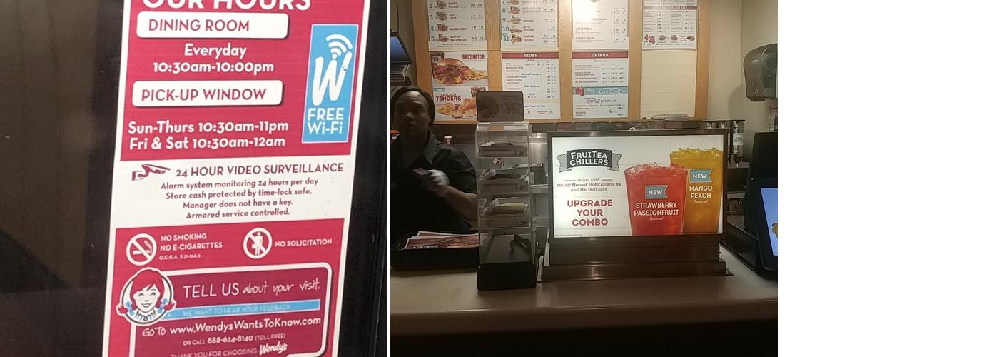 Wendy's Menu