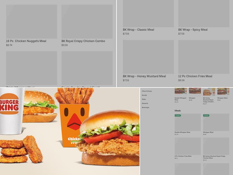 Burger King Menu