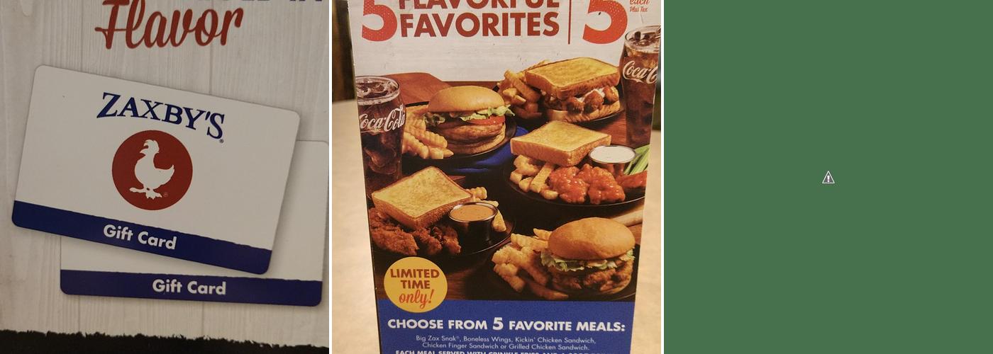 Zaxbys Chicken Fingers & Buffalo Wings Menu