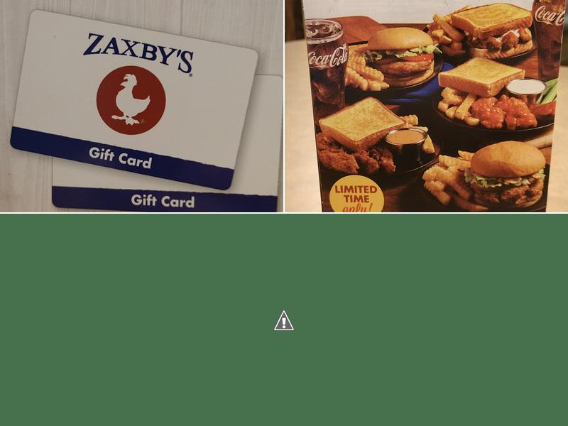 Zaxbys Chicken Fingers & Buffalo Wings Menu