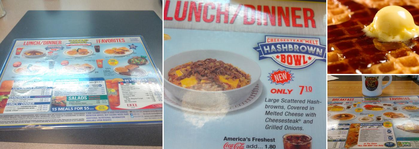 Waffle House Menu