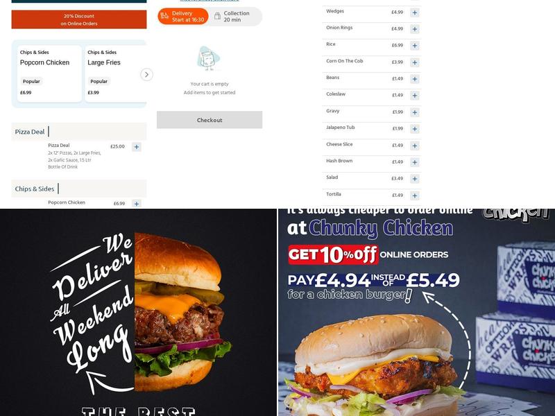 Chunky Chicken Takeaway Menu
