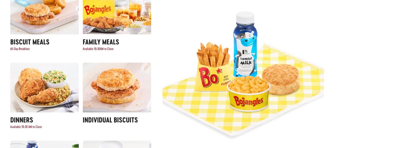 Bojangles Menu