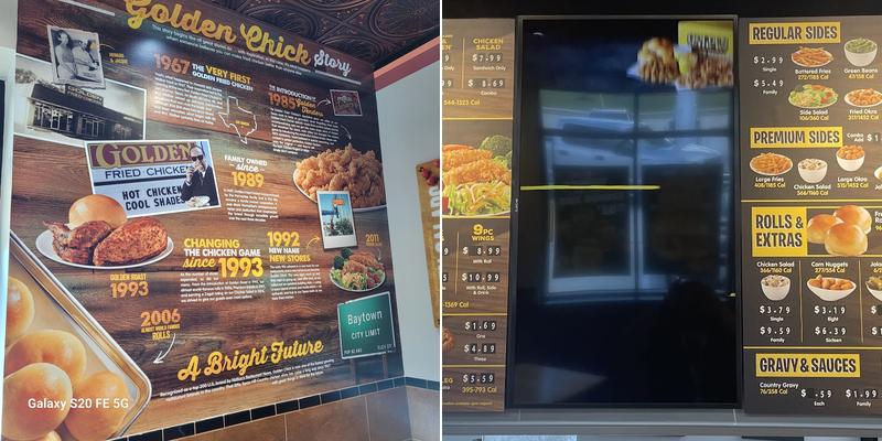 Golden Chick Menu