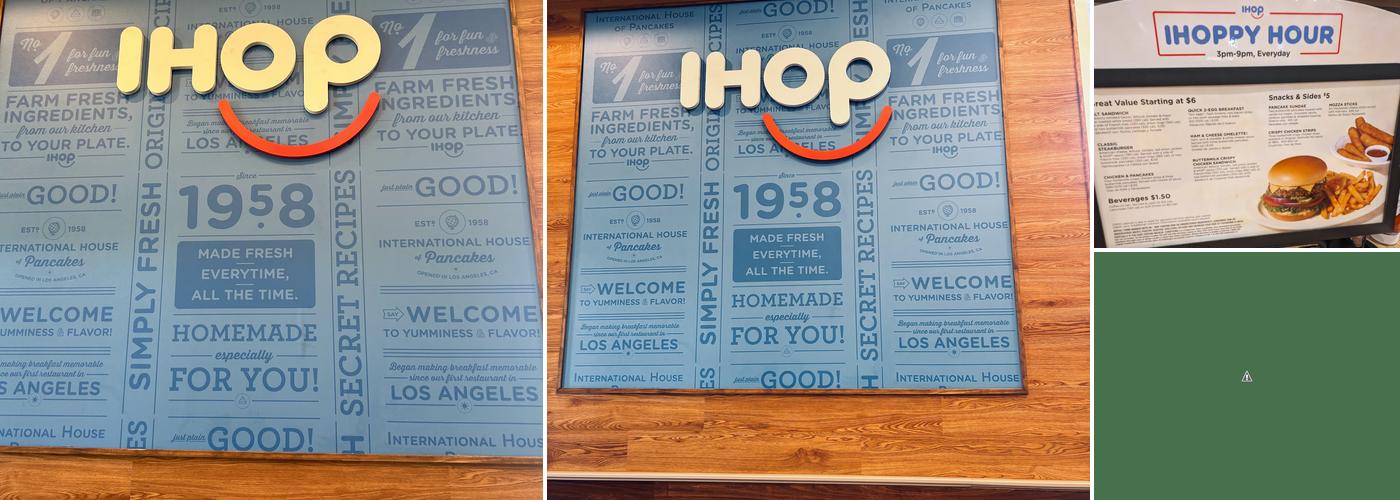 IHOP Menu