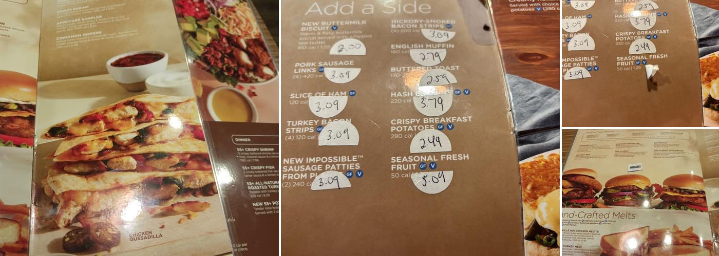 IHOP Menu