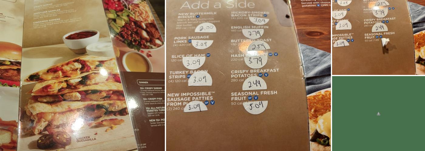 IHOP Menu
