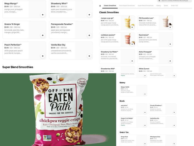 Jamba Menu