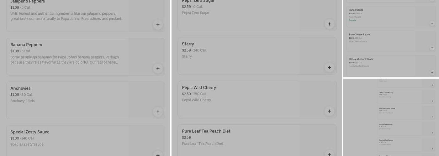 Coming Soon - Papa Johns Pizza Menu