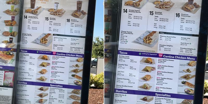 Taco Bell Menu