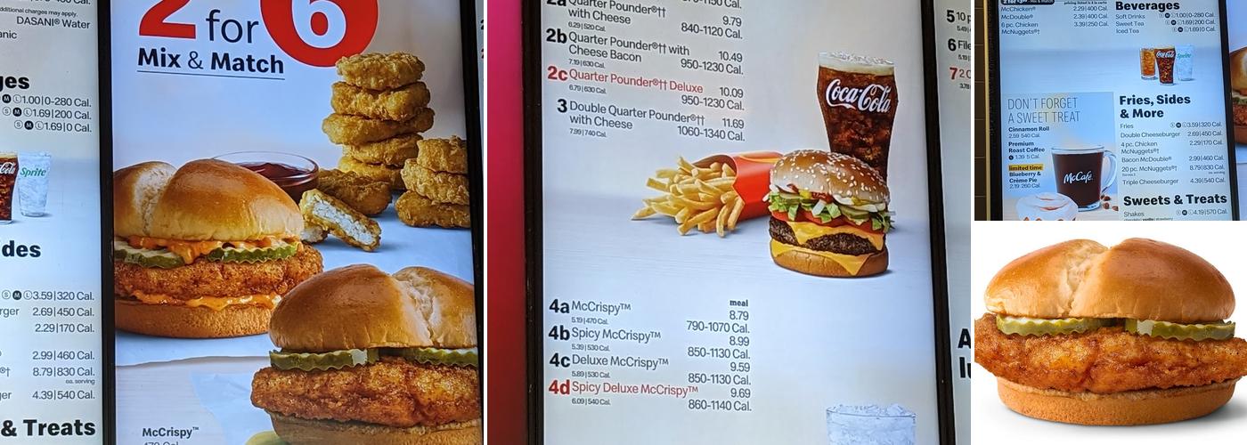 McDonald's Menu