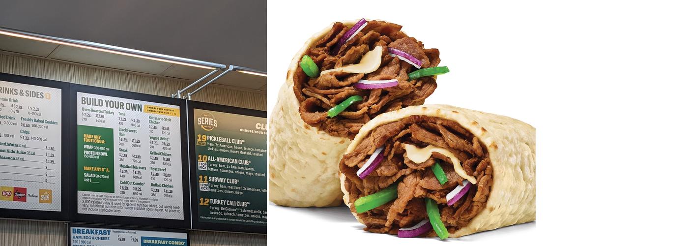 Subway Menu