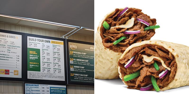 Subway Menu