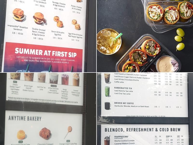 Starbucks Menu
