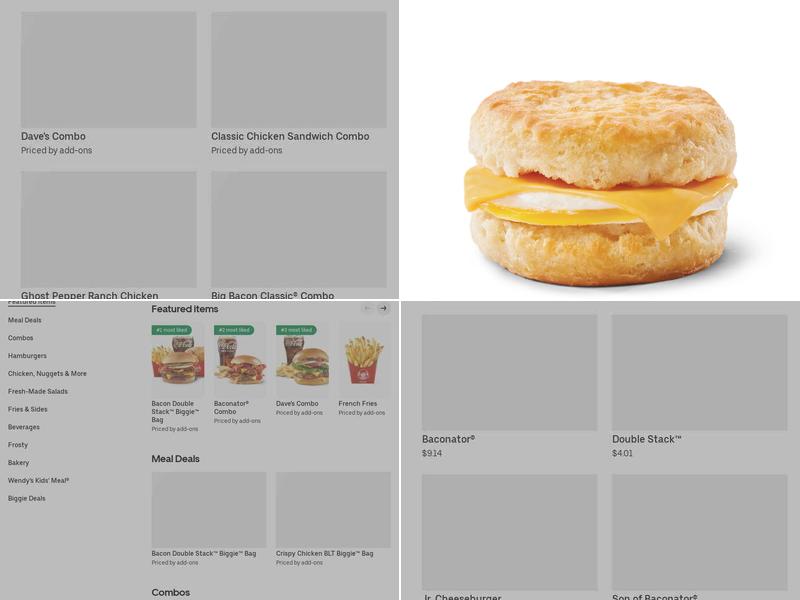 Wendy's Menu