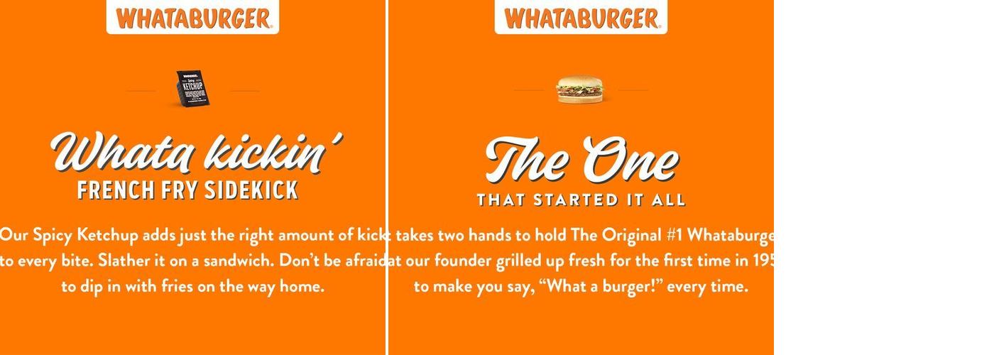 Whataburger Menu