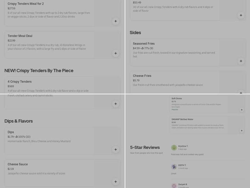 Wingstop Menu