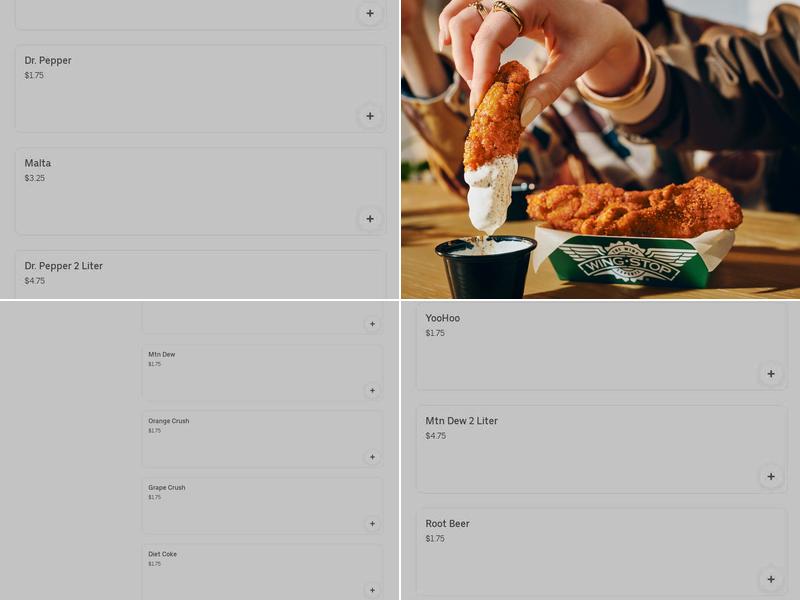 Wingstop Menu