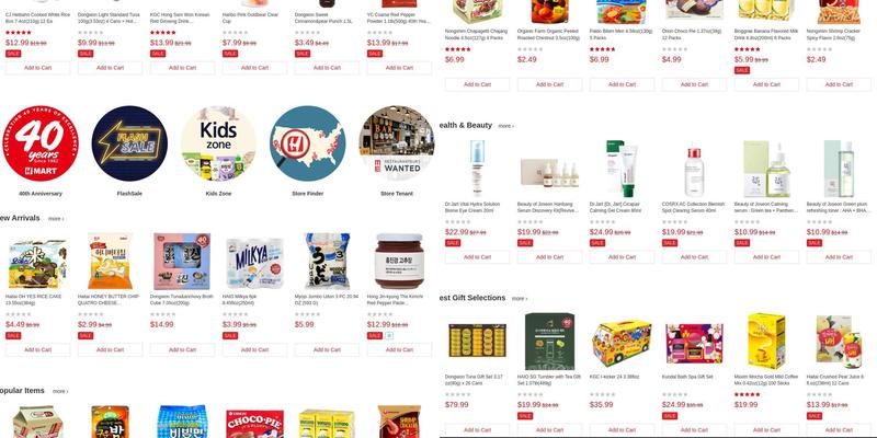 H Mart Irvine NorthPark Menu